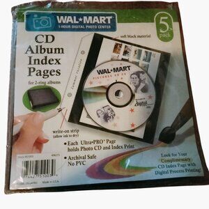 Cd Album Index Pages 5 Pack For 2 Ring Albums USA